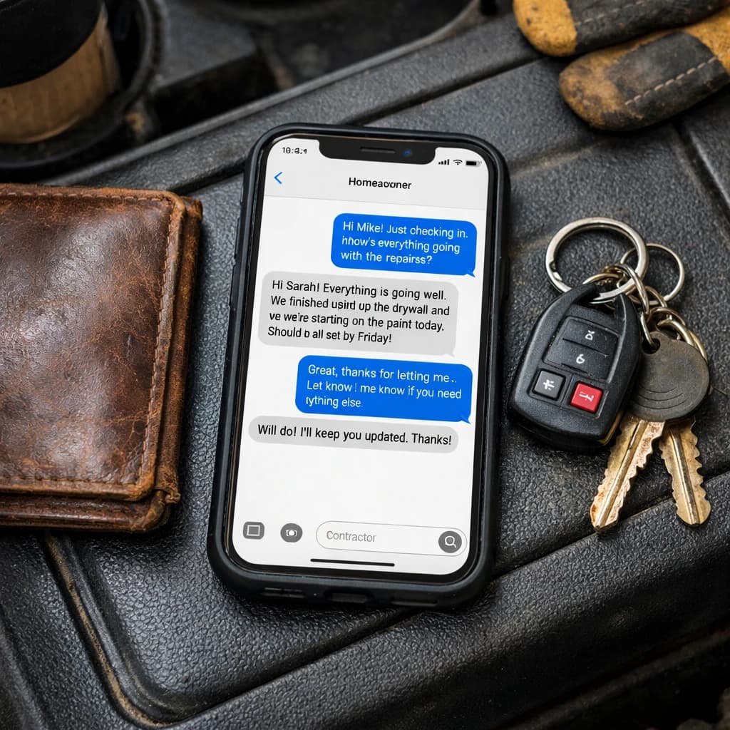 Estimate follow-up SMS cadence template