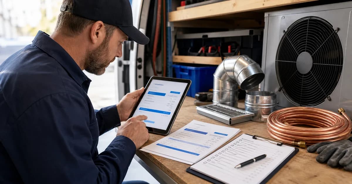 hvac price increase bid scope checklist — pricing comparison table and response operations workflow for contractor teams s...