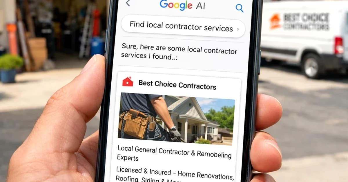 answer engine seo for home services — SEO and citation architecture diagram for answer-engine visibility for contractor te...