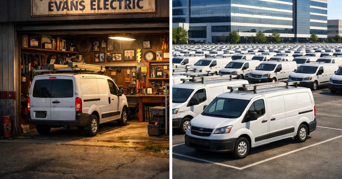 small shop vs large company electricians — lead qualification flow and booking console for contractor teams seeking faster...