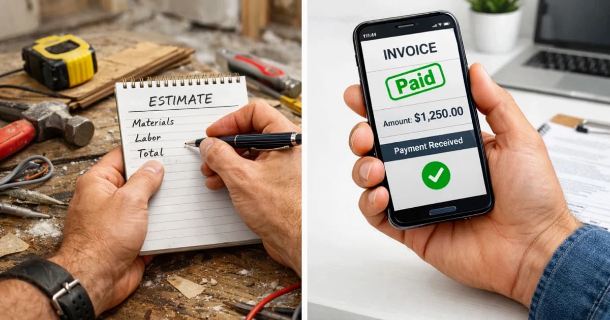 estimate and invoice app for contractors — estimating dashboard and automated quote workflow for contractor teams seeking ...