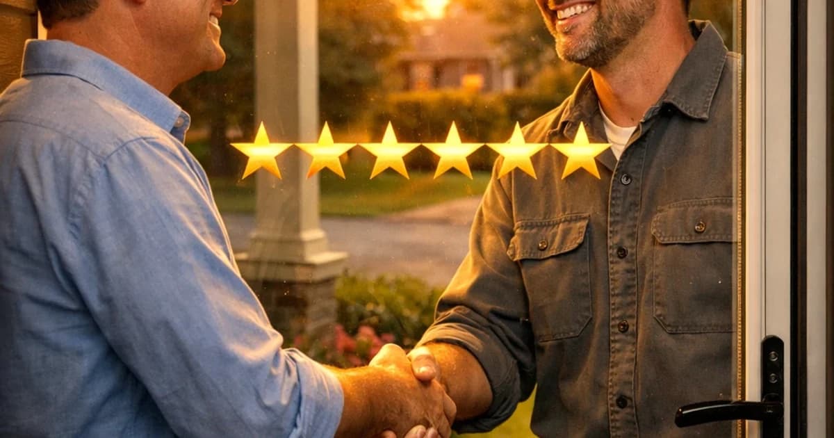 how to ask for 5 star reviews home services — lead qualification flow and booking console for contractor teams seeking fas...