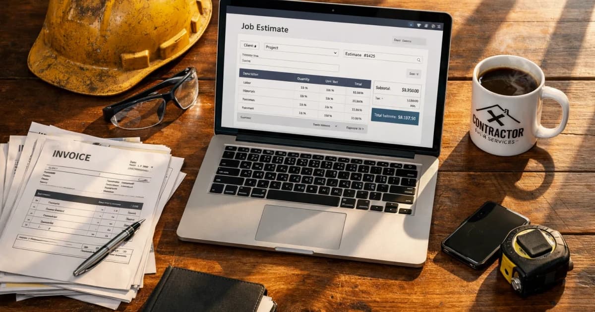 plumbing estimate software for small business — estimating dashboard and automated quote workflow for contractor teams see...